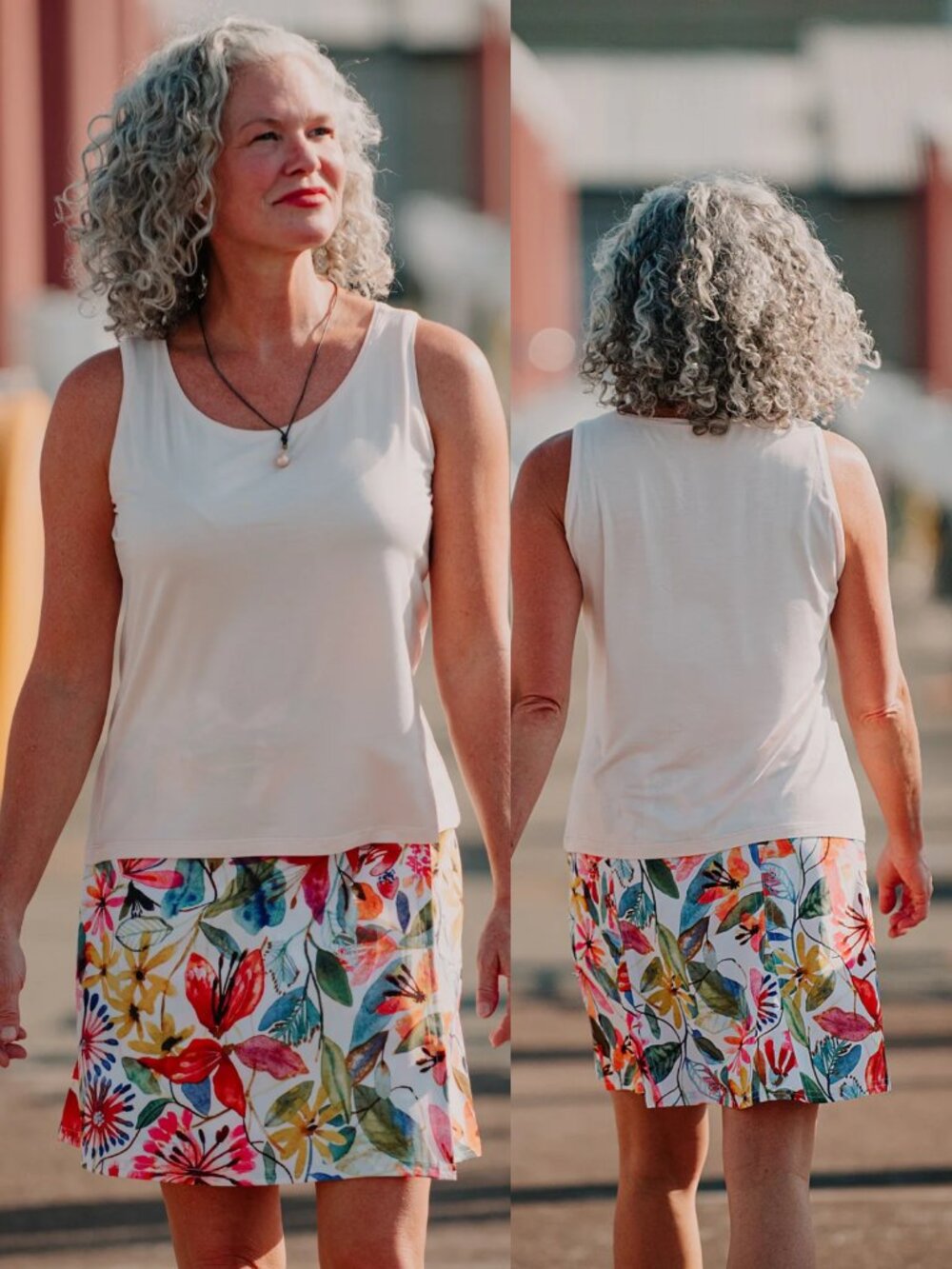 RIPSKIRT HAWAII Wildflower Watercolor True Wrap Skirt Length 2 Size XL